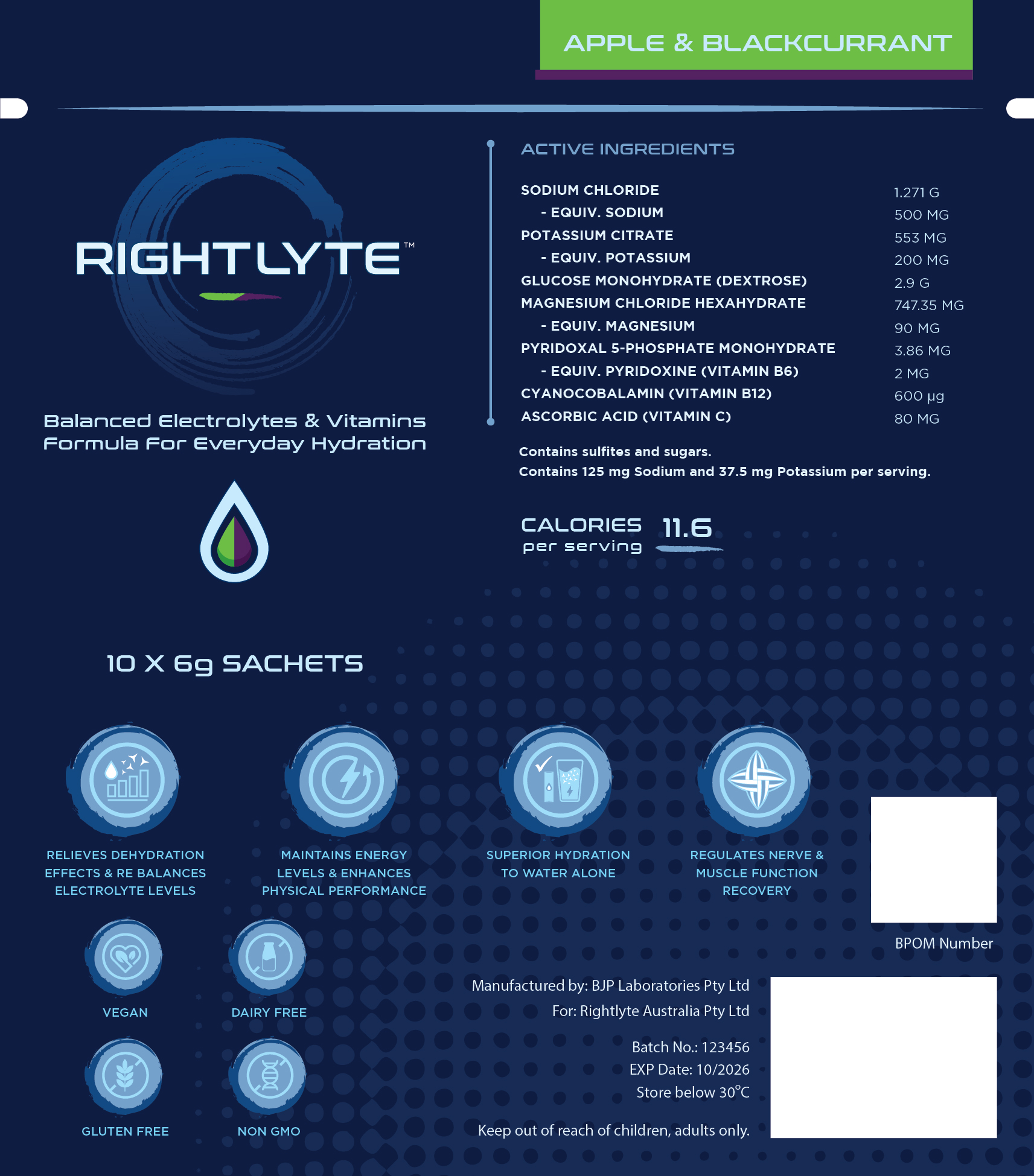 Rightlyte Apple & Blackcurrant Nutrition